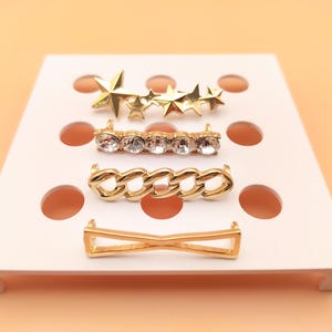 Clips para cordones de zapatos / Elegantes adornos para zapatillas o botas - Juego de 4 2