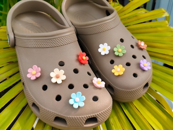 Colorful Daisy Flower Shoe Charms | 3D Floral Shoe Clips & Clog Accessories
