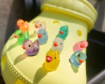 Luminous Ducky Shoe Charms | 3D Glow In The Dark Duck Shoe Clips