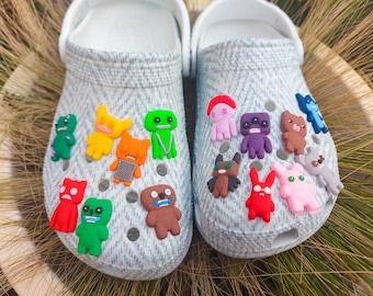 Adornos para zapatos de monstruo / Clips de PVC coloridos para zapatos