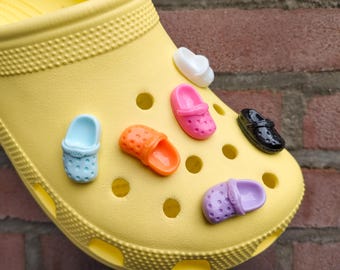 Mini Clog Shoe Charms | 3D Colorful Footwear Shoe Clips