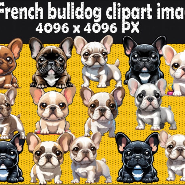 15 French bulldog clipart images, clipart in JPG format for your creative projects #FrenchBulldog