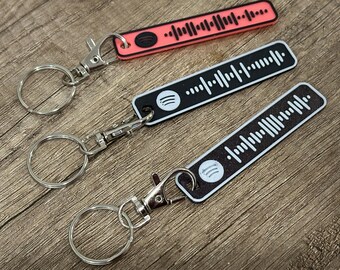 Llavero de Spotify con código QR | Regalo personalizado para novio/novia | Regalo musical | Único | Idea de regalo
