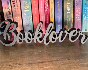 Letras para amantes de los libros | Decoración de estanterías | Regalo para amantes de los libros | Decoración literaria | Decoración de libros impresa en 3D | Regalo para amantes de los libros