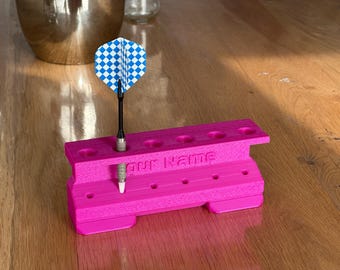 Soporte de dardos personalizado | Un regalo único para cada jugador de dardos | Muchos colores