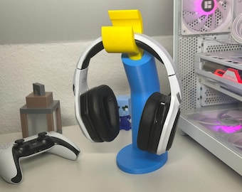 Soporte para auriculares | Soporte para auriculares | Inspirado en LEGO | Juegos | Escritorio | Decoración | Muchos colores | Personalizable