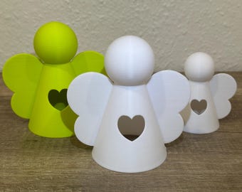 Angel | Guardian Angel | Fits tea lights | Personalizable | Many colors | Decoration