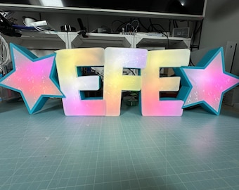 Letras/nombres personalizados para LED | Letrero de neón para decoración, juegos, regalos, cumpleaños y bodas.