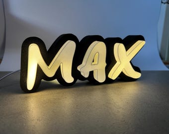 Custom lettering/names for LED | Neon sign decoration gaming gift birthday wedding