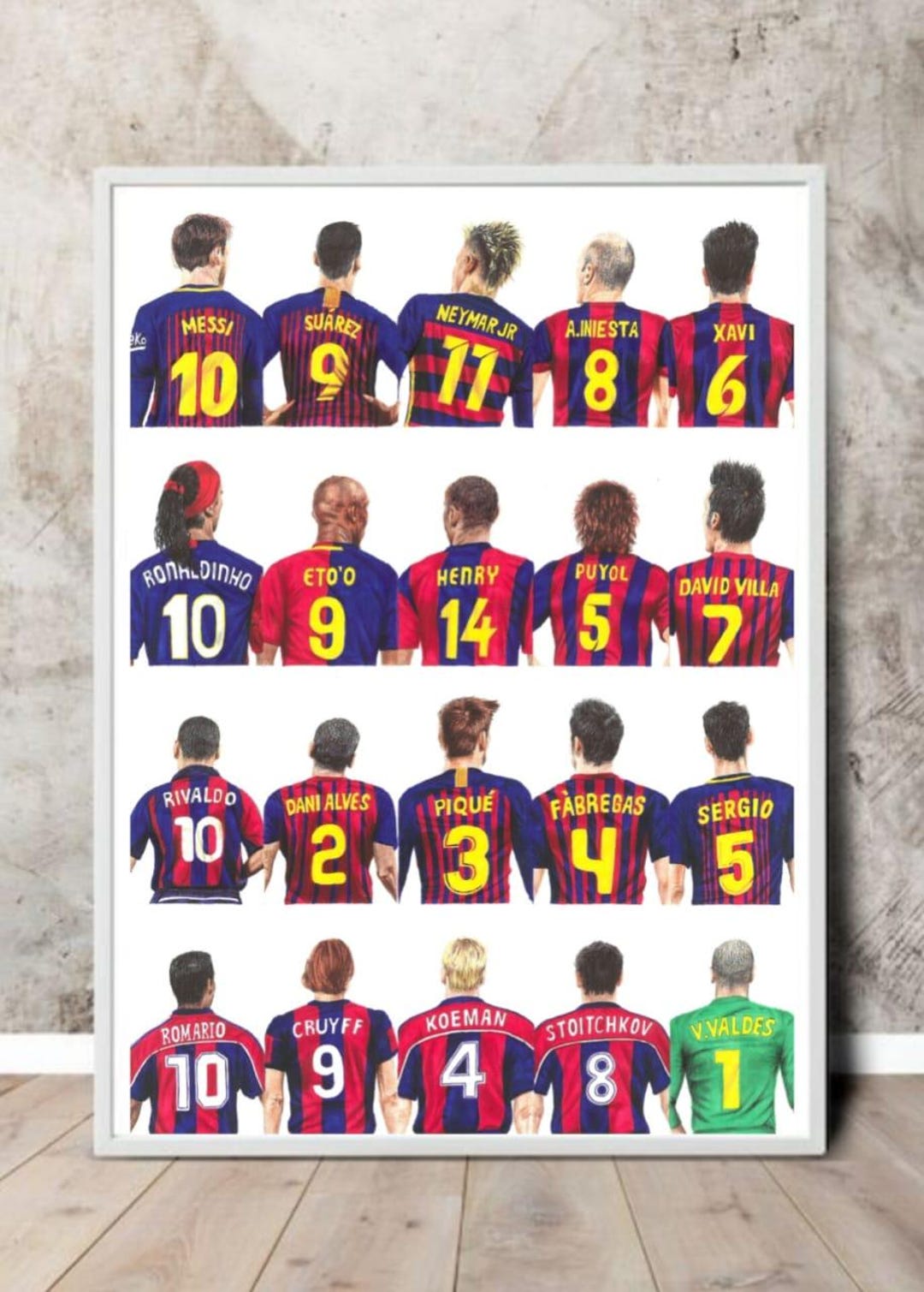 F.C. Barcelona 選手ポスター A4 版　6枚セット il_1080xN.7516539136_74ds.jpg
