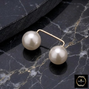 Pearl Safety Pin Brooch Set, Scarf Neckline Clothing Adjustments Accessory