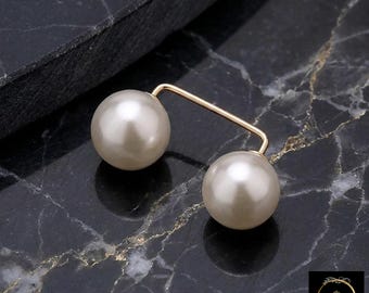 Pearl Safety Pin Brooch Set, Scarf Neckline Clothing Adjustments Accessory