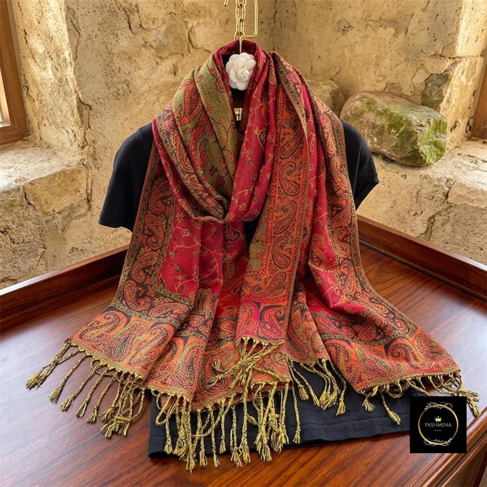 Pink Black Scarf - Etsy