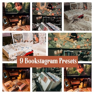Cozy Bookstagram Lightroom Presets | Aesthetic Filters for Book Lovers | Mobile Presets for Instagram | Warm & Soft Bookish Edit