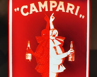 insegna luminosa vintage Campari - arredamento - bar - Italia - decor - home style