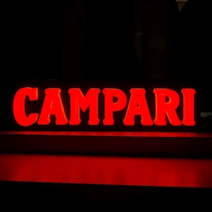 Lampada led usb Campari Soda - insegna - pubblicità - lighted sign - Italia - decorazione murale - drink - rgb - bar - pub - arredamento