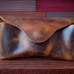 Handcrafted Full Grain Leather Sunglasses Case