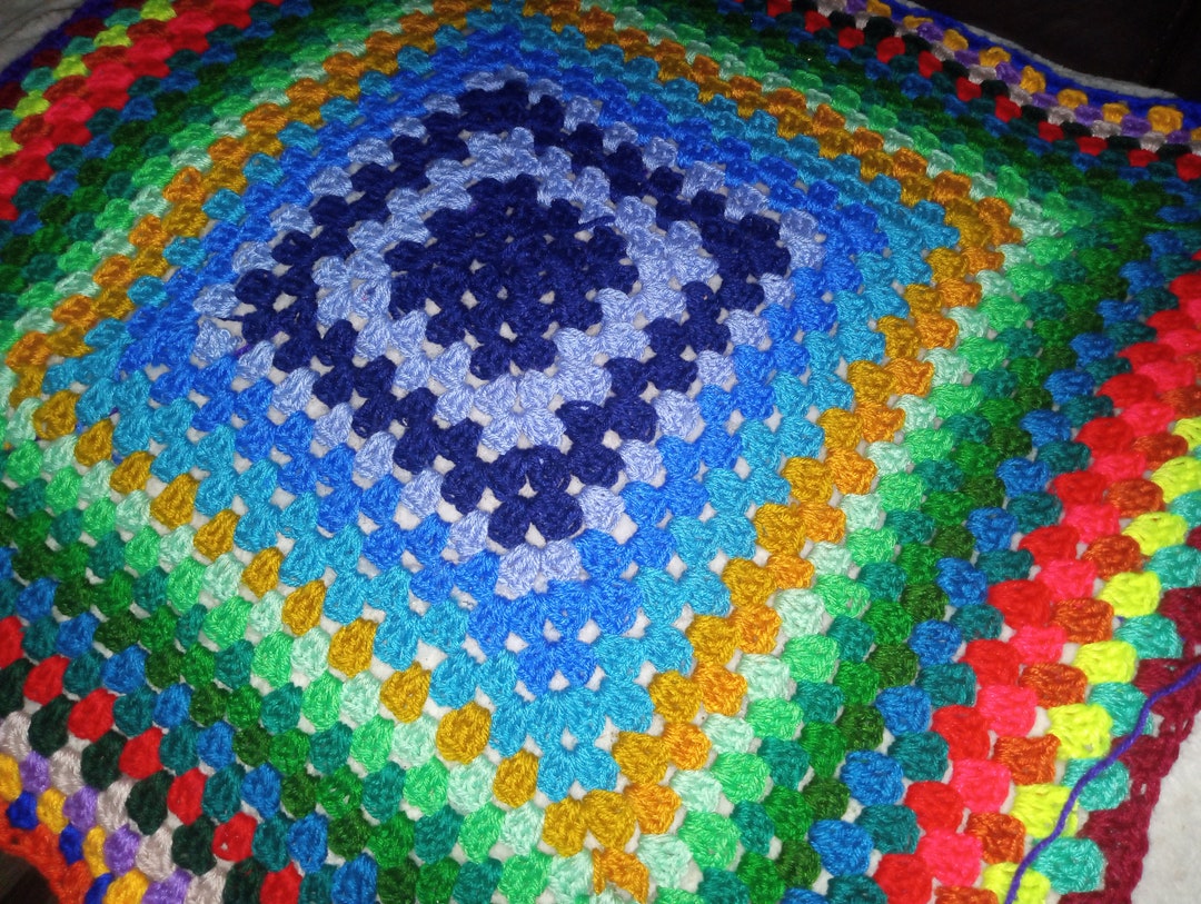 Rainbow Baby Blanket Crochet Baby Blanket Soft Baby Blanket or Lap