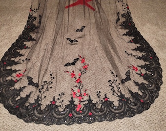 Black Cathedral Bat Veil