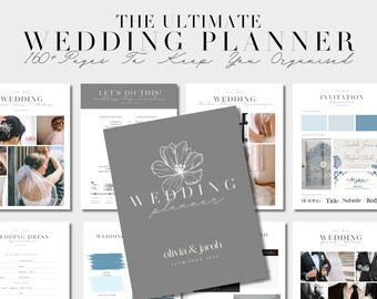 Wedding Day Binder Planner, Wedding Organization Planner, Downloadable Checklists, Wedding Day Information & Coordination Planner