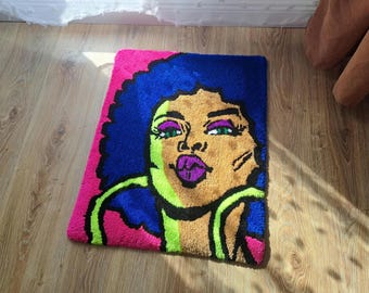 Handmade Tufted Rug, Custom Modern Home Decor