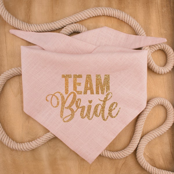 Team Bride Wedding Dog bandana, Wedding Dog Bandana, Dog bandana, Tenue de mariage pour chiens