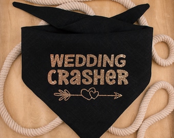 Bandana per cani da matrimonio: abito in lino fatto a mano, colori personalizzabili