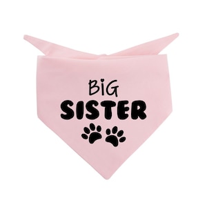 Big Sister dog bandana, Baby Announcement Dog Bandana, Dog bandana, Outfit for dogs, Pregnancy Announcement Dog Bandana