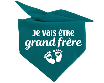 Je vais être grand frère bandana pour chien, bandana d'annonce de grossesse pour chien, bandana pour chien, tenue pour chien et bandana d'annonce de grossesse pour chien