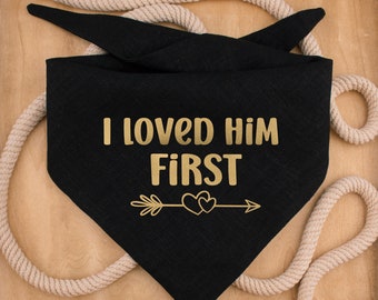 Bandana per cani da matrimonio fatta a mano: lino, colori personalizzabili