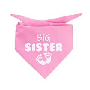 Big Sister dog bandana, Baby Announcement Dog Bandana, Dog bandana, Outfit for dogs, Pregnancy Announcement Dog Bandana