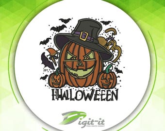 Pumpkin Halloween Embroidery Design