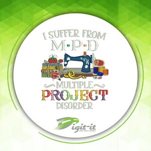 Diseño de bordado digital MPD (Trastorno de Proyectos Múltiples).