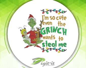 Grinch Stealy Digital Embroidery Design