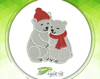 Polar Pair FSL Embroidery Design