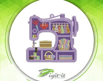 Sewing Machine Craft Room FSL Embroidery Design
