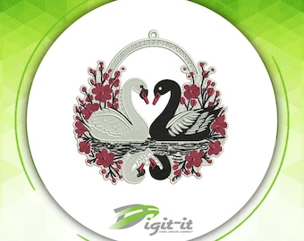FSL Swan Embroidery Design