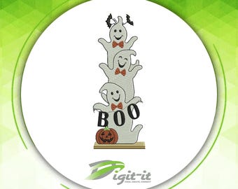 Boo Logo Embroidery Design