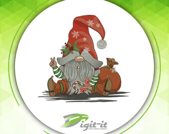 Xmas Gnome Embroidery Design