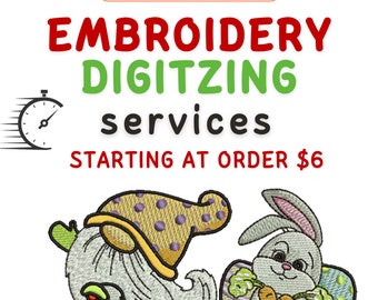 Custom Embroidery Digitizing Service: Logo, Image