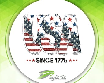 USA Logo Embroidery Design