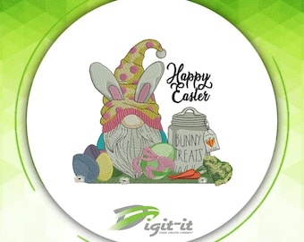 Easter Bunny Treats 8x 8 Embroidery Design