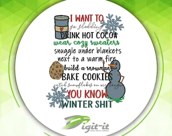 Drink Hot Cocoa Embroidery Design
