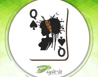 Black Queen Digital Embroidery Design