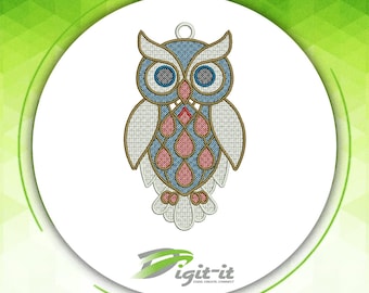 FSL OWL Embroidery Design