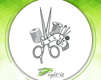 Sewing Equipments Digital Embroidery Design