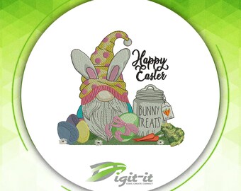 Easter Bunny Treats Embroidery Design