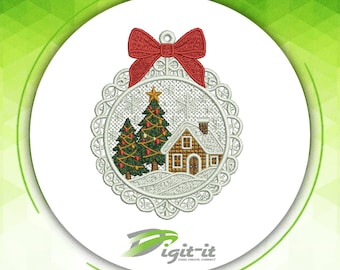 Diseño de bordado de Winter Village FSL
