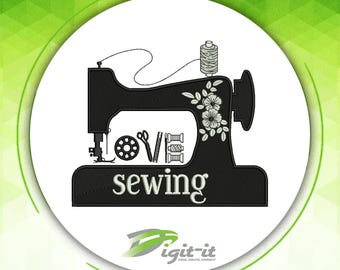 Sewing Machine Digital Embroidery Design