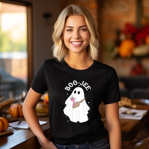 Halloween Boo Jee ghost Shirt, Halloween Ghost tee, funny Ghost shirt, Boujee Fall and Halloween Shirt, Boo Shirt, Spooky Ghost Shirt